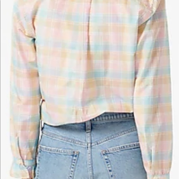 COPY - JCrew Ruffle Collar Button Down Blouse - Picture 5 of 5